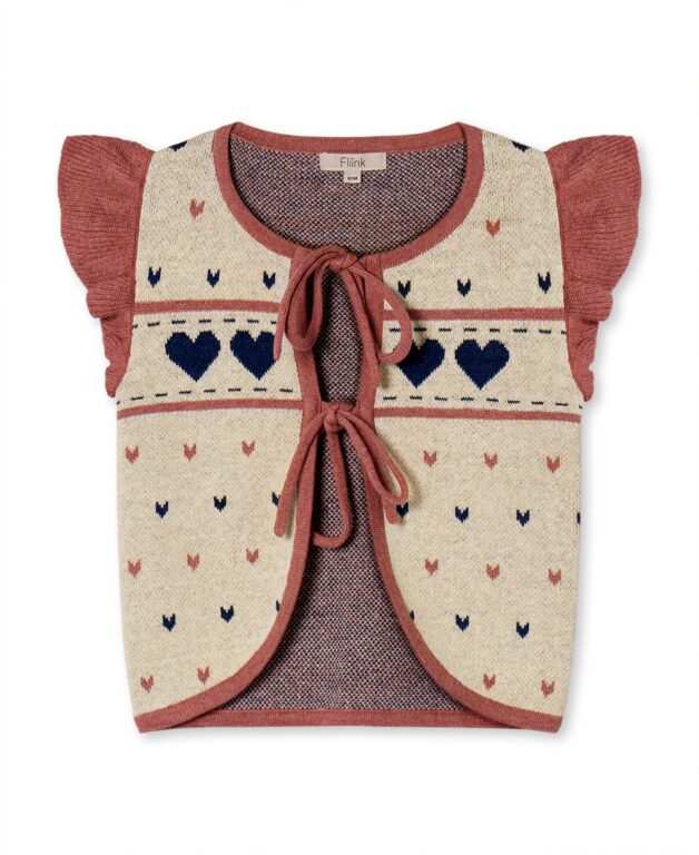 Fliink Nova Multi Heart Vest - Sandshell - 86 cm