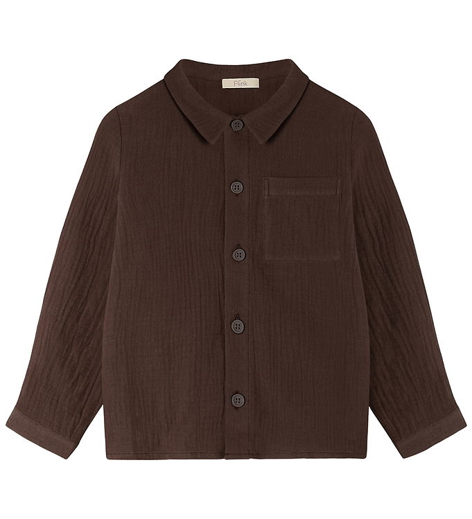 Fliink Skjorte - Elmo - Coffee Bean Fliink Skjorte - Elmo - Coffee Bean