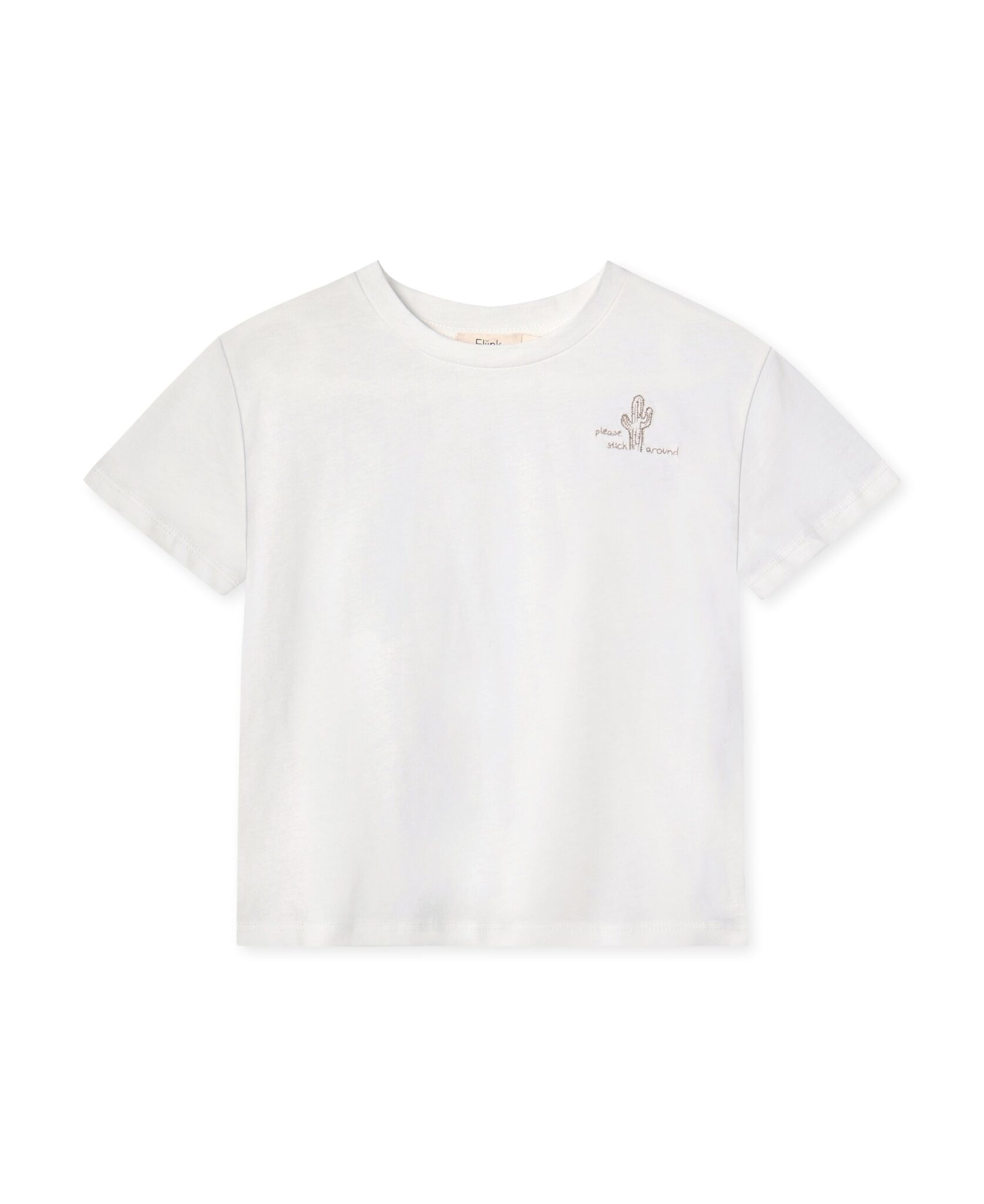 Fliink Sommer Cactus T-shirt - Cloud Dancer - 80 cm