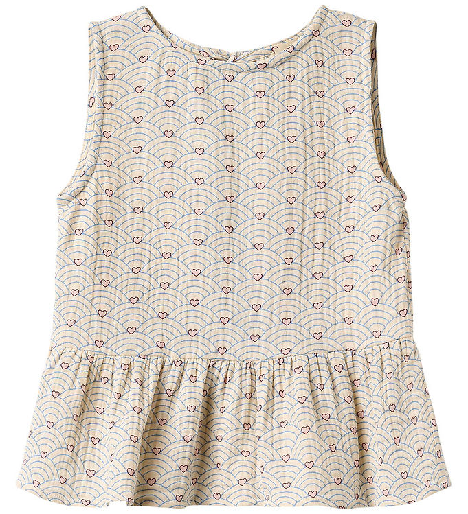 Fliink Top - Musselin - Bridget - Sandshell Aop Fliink Top - Musselin - Bridget - Sandshell Aop