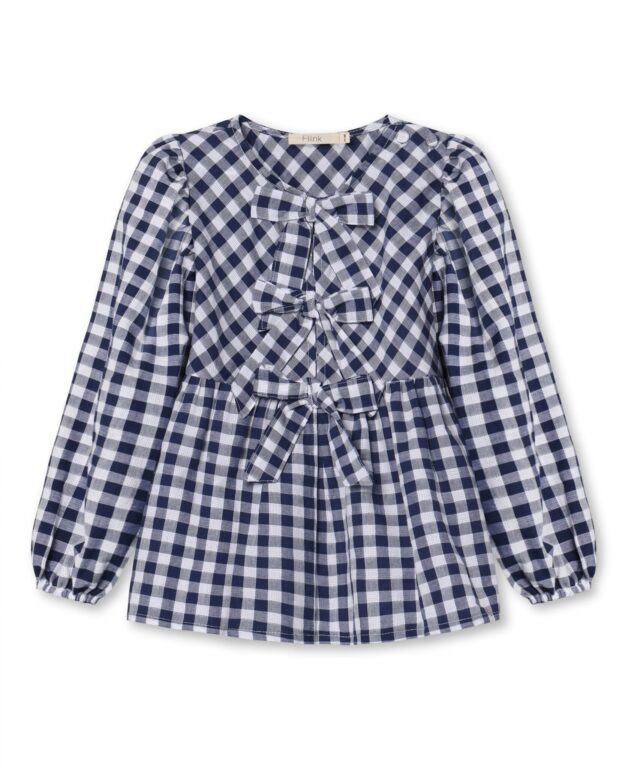 Fliink Zorro LS Blouse - Insignia Sandshell Check - 86 cm Fliink Zorro LS Blouse - Insignia Sandshell Check - 86 cm