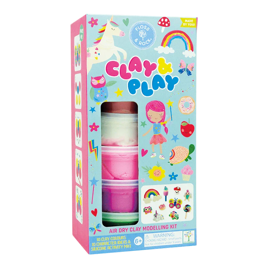 Floss & Rock - Selvhærdende Ler - Rainbow Fairy Floss & Rock - Selvhærdende Ler - Rainbow Fairy