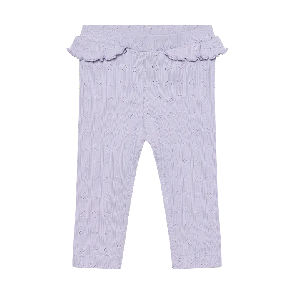 Leggings Pointelle - Purple Heather - 80 Leggings Pointelle - Purple Heather - 80