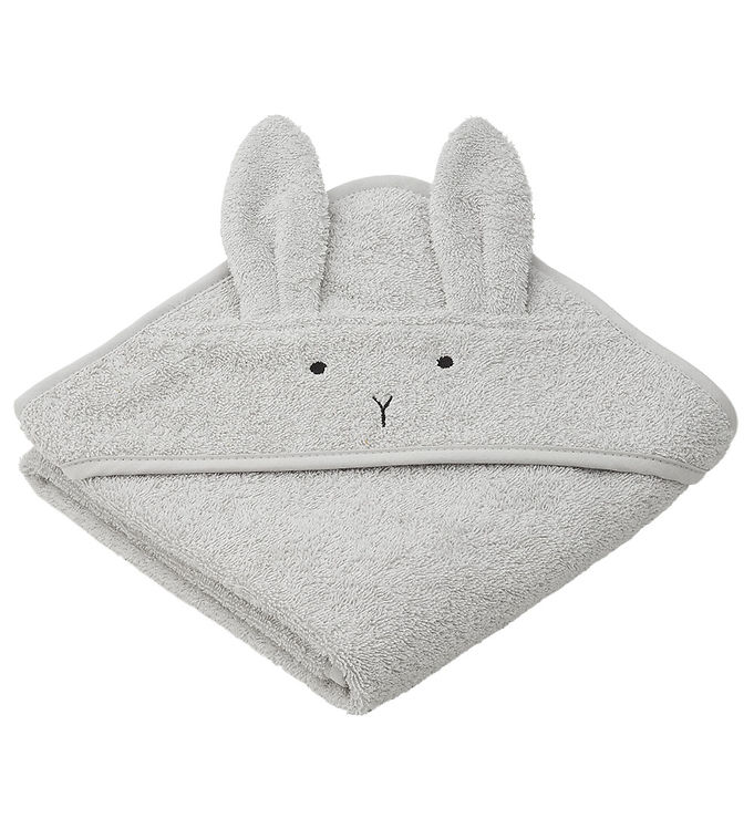 Liewood Babyhåndklæde - 70x70 cm - Albert - Rabbit Grå