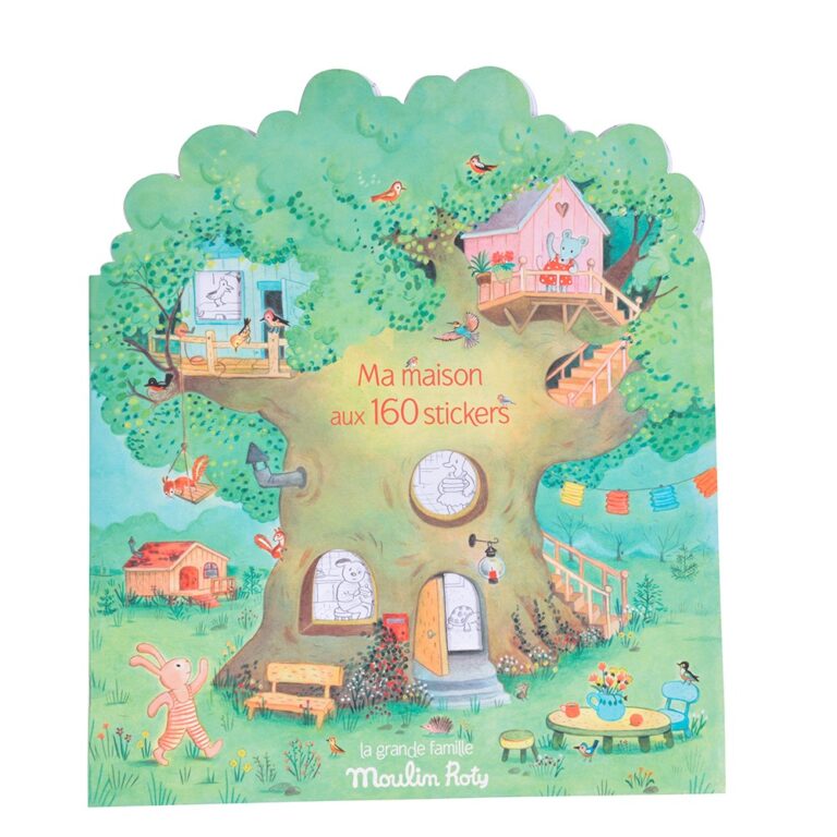 Moulin Roty | Malebog 20 sider, inkl. 160 klistermærker