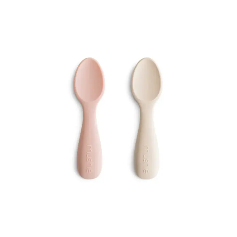 Mushie Korte Babyskeer 2-Pak - Blush/Shifting Sand
