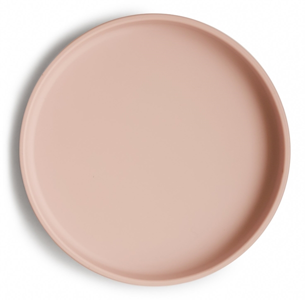Mushie Tallerken med sugekop Classic Silikone Blush