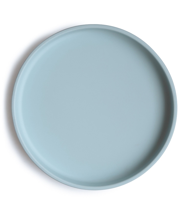 Mushie Tallerken med sugekop Classic Silikone Powder Blue