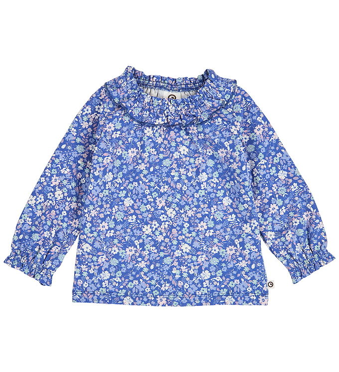 Müsli Bluse - Primrose Frill - Azure Blue/Nectar/Tofu Müsli Bluse - Primrose Frill - Azure Blue/Nectar/Tofu