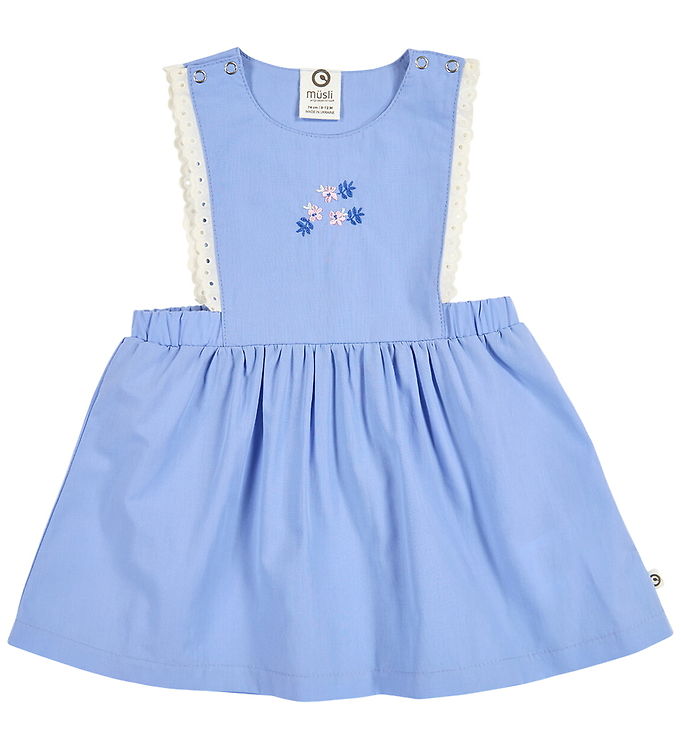 Müsli Kjole - Spring Pinafore - Shell Blue Müsli Kjole - Spring Pinafore - Shell Blue