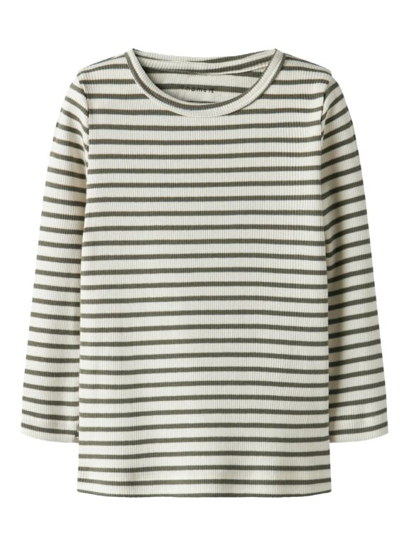 Name It Bani Ls Shirt Noos - Dusty Olive - 86 cm