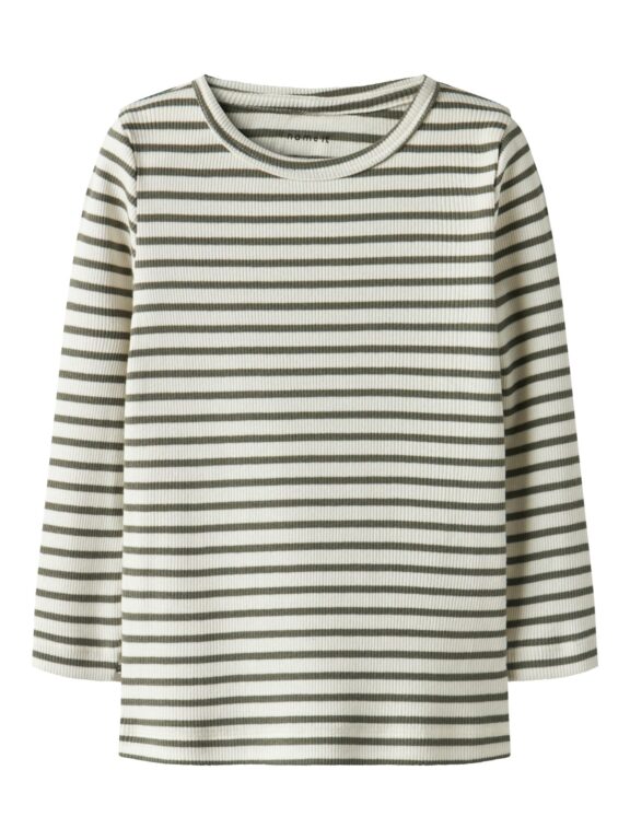 Name It Bani Ls Shirt Noos - Dusty Olive - 86 cm