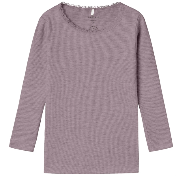 Name It Bluse Kab Elderberry Melange Name It Bluse Kab Elderberry Melange