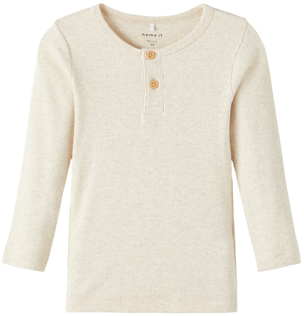 Name It Bluse Kab Rib Knapper Peyote Melange Name It Bluse Kab Rib Knapper Peyote Melange