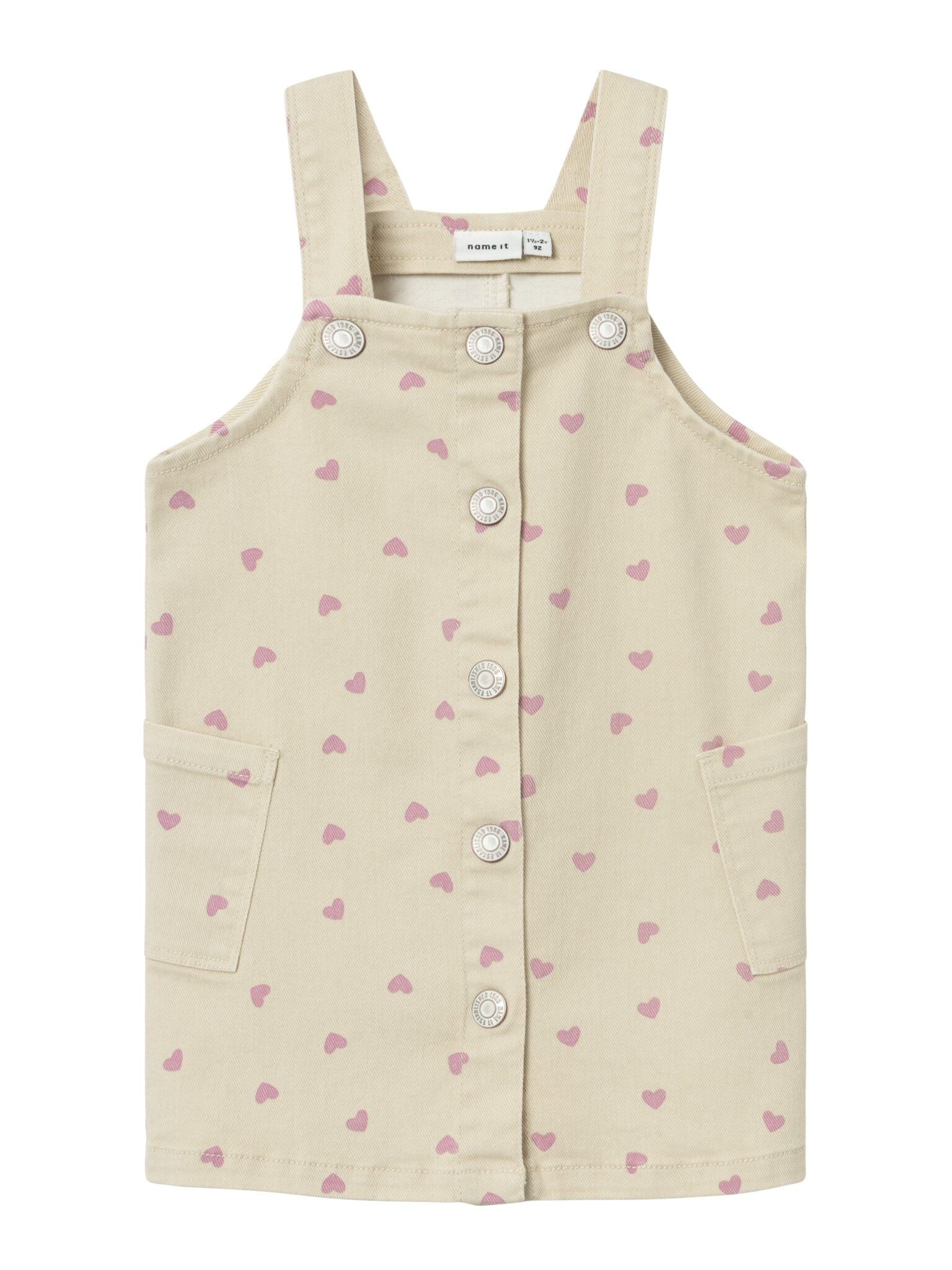 Name It Fane Twill Spencer - Summer Sand Heart - 80 cm Name It Fane Twill Spencer - Summer Sand Heart - 80 cm
