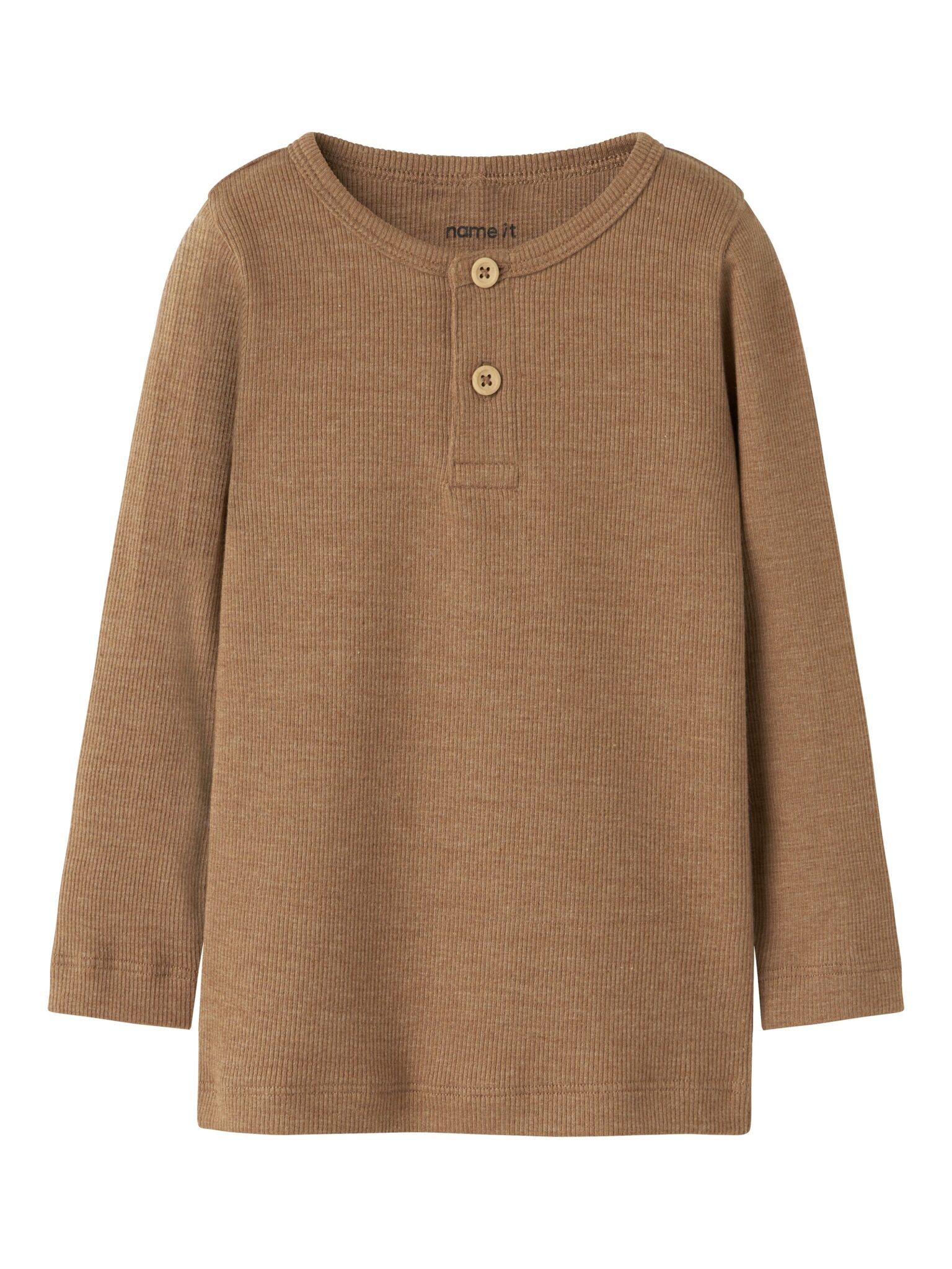 Name It Kab Ls Shirt Noos - Toasted Coconut Melange - 86 cm Name It Kab Ls Shirt Noos - Toasted Coconut Melange - 86 cm