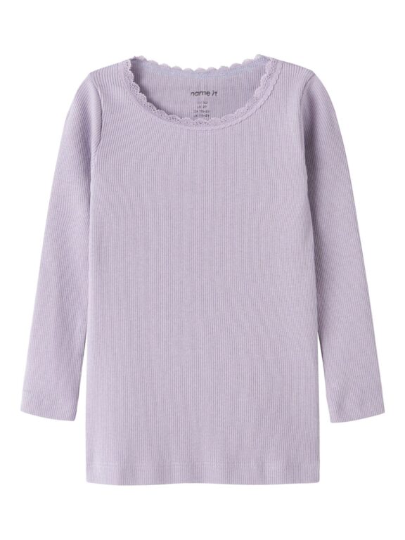 Name It Kab Ls Top Noos - Lavender Gray - 86 cm