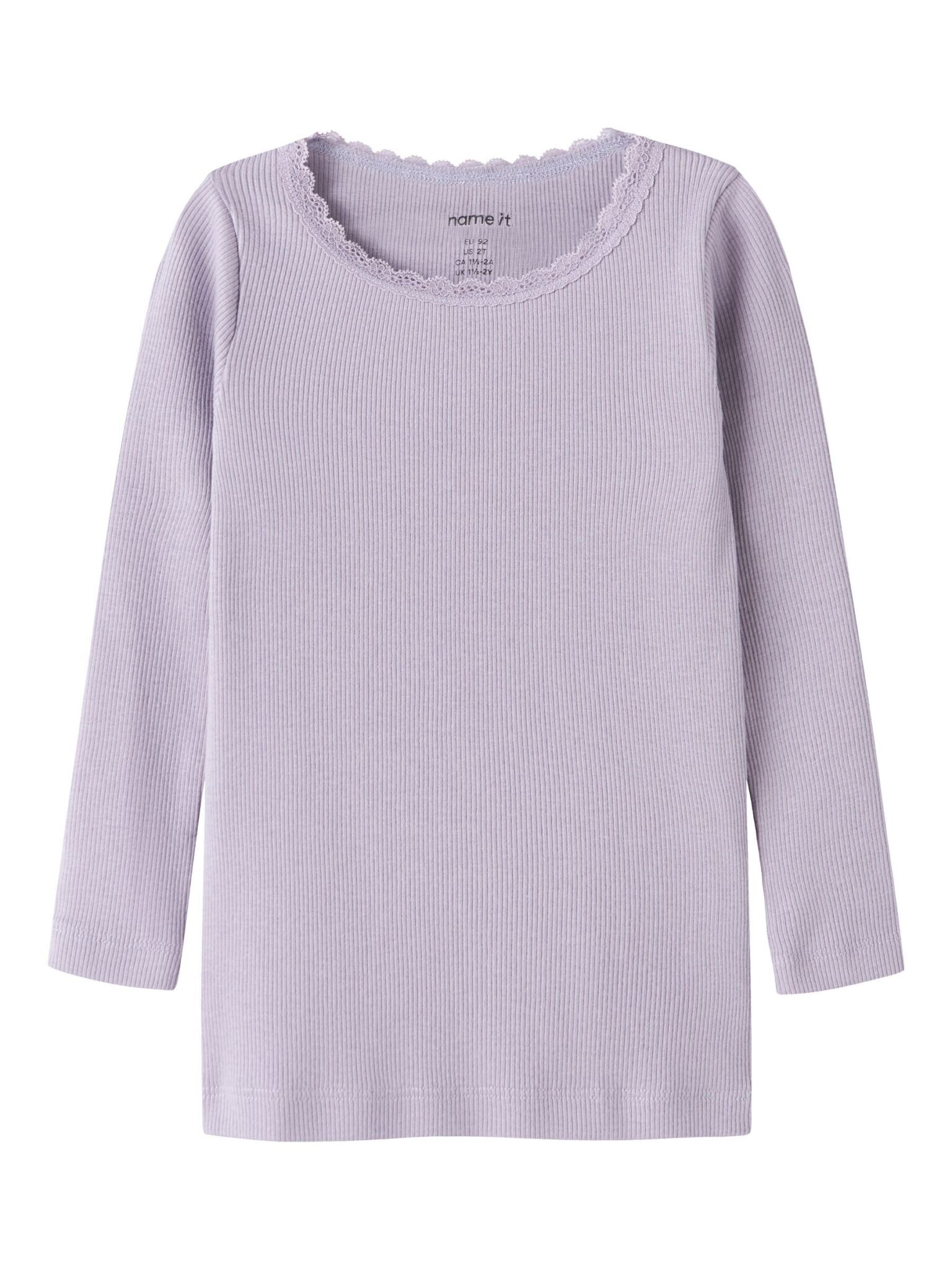 Name It Kab Ls Top Noos - Lavender Gray - 86 cm Name It Kab Ls Top Noos - Lavender Gray - 86 cm