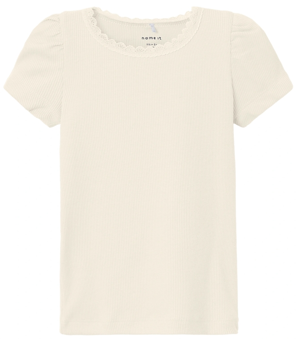 Name It T-shirt - Kab - Rib - Summer Sand Name It T-shirt - Kab - Rib - Summer Sand