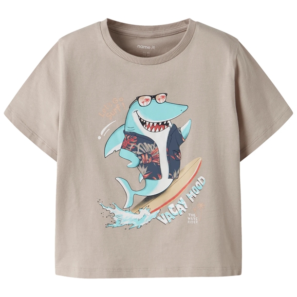 Name It T-shirt - NmmFopz - Chateau Gray