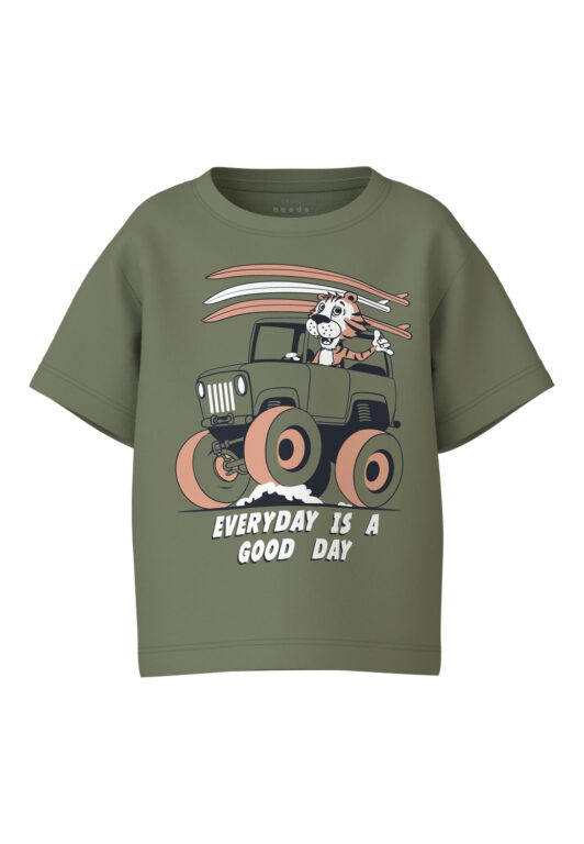 Name It Vagno T-shirt - Oil Green - 86 cm