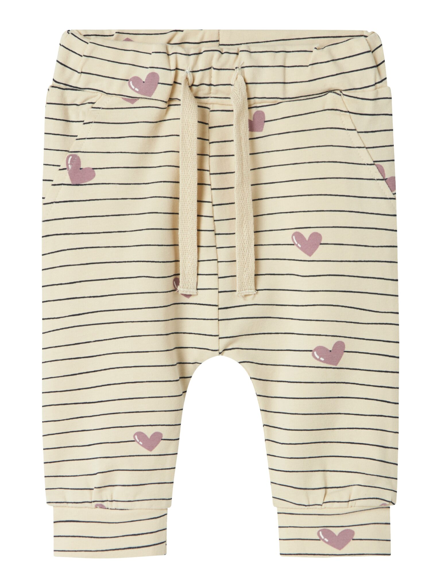 Name It Vandora Pants - Summer Sand/Hearts - 56 cm Name It Vandora Pants - Summer Sand/Hearts - 56 cm