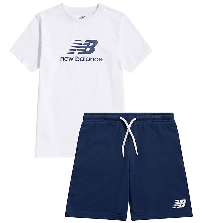 New Balance Shortssæt - Graphic - Bright White New Balance Shortssæt - Graphic - Bright White