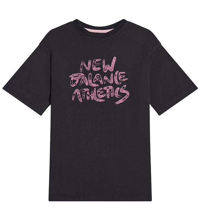 New Balance T-shirt - Graffiti Graphic - Caviar New Balance T-shirt - Graffiti Graphic - Caviar