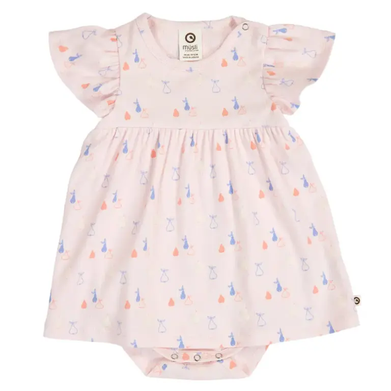 Picnic Rib Body Kjole - Primrose/ Shell blue/ Tofu - 62