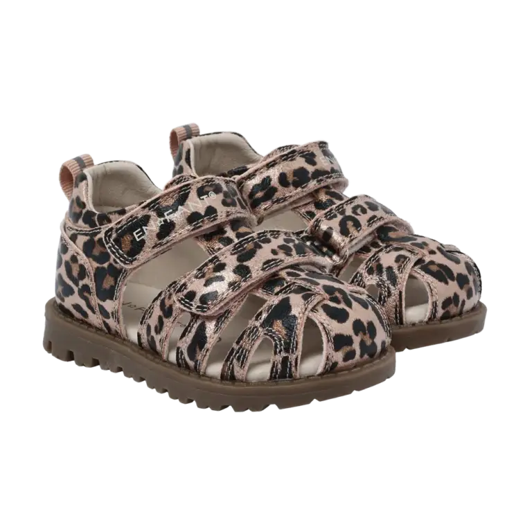 Sandal m. Velcro - Sepia Rose - 23
