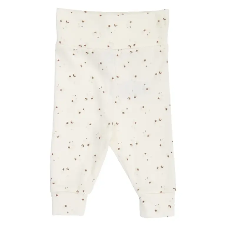 Sparkle Rib Bukser m. Stjerner - Balsam cream/ Walnut/ Oat - 56