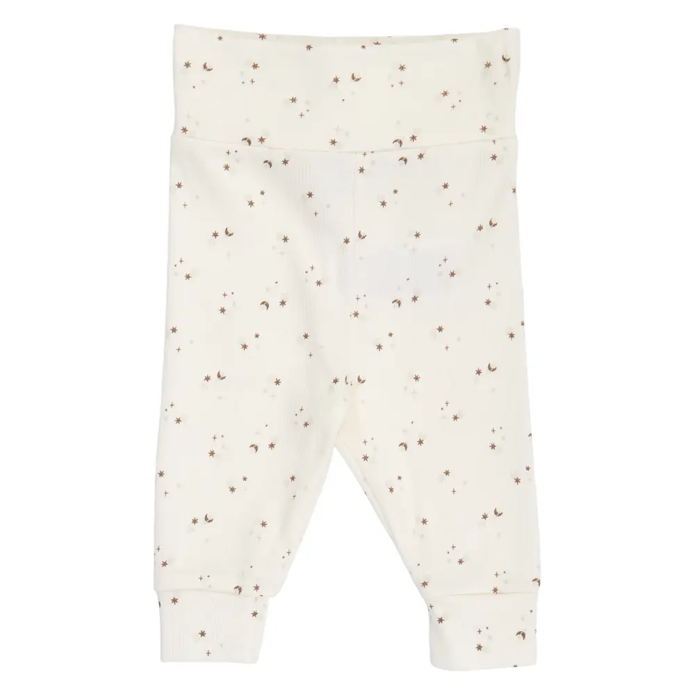 Sparkle Rib Bukser m. Stjerner - Balsam cream/ Walnut/ Oat - 56