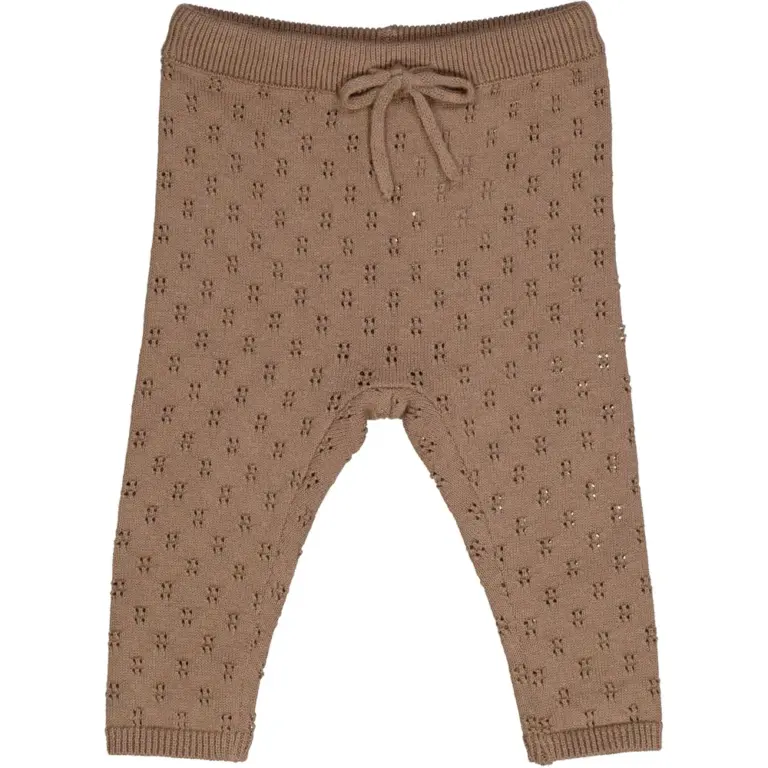 Strikkede bukser - Walnut - 50