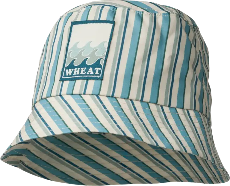 Tilo Badge Bøllehat - Aqua Stripe - 52-53CM