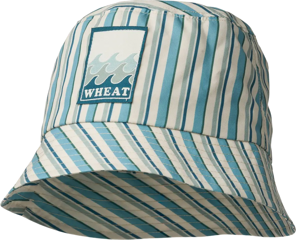 Tilo Badge Bøllehat - Aqua Stripe - 52-53CM Tilo Badge Bøllehat - Aqua Stripe - 52-53CM