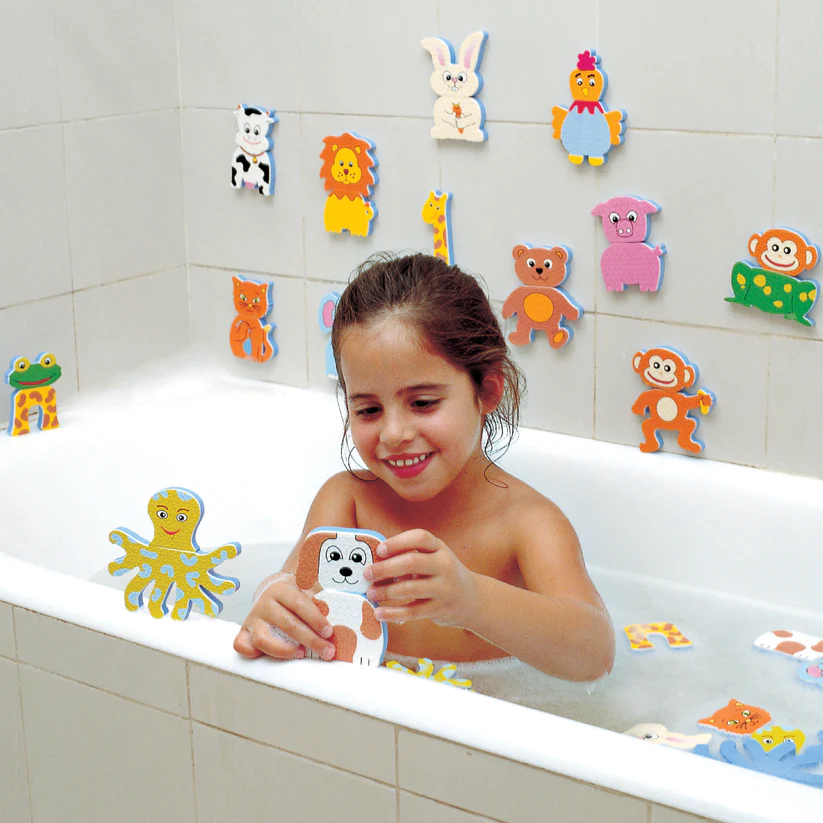 edushape | Badeleg - Mix & match dyr, 26 dele