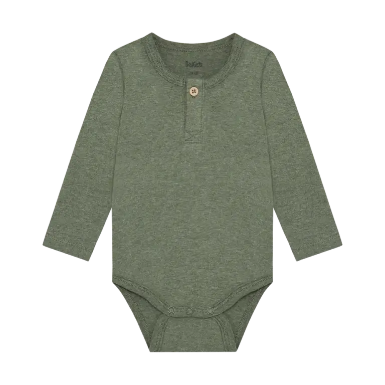 BeKids Langærmet Body - Four Leaf Clover - 80