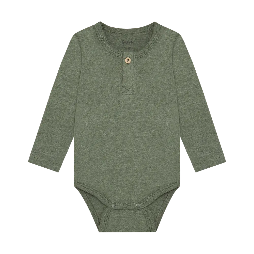BeKids Langærmet Body - Four Leaf Clover - 80