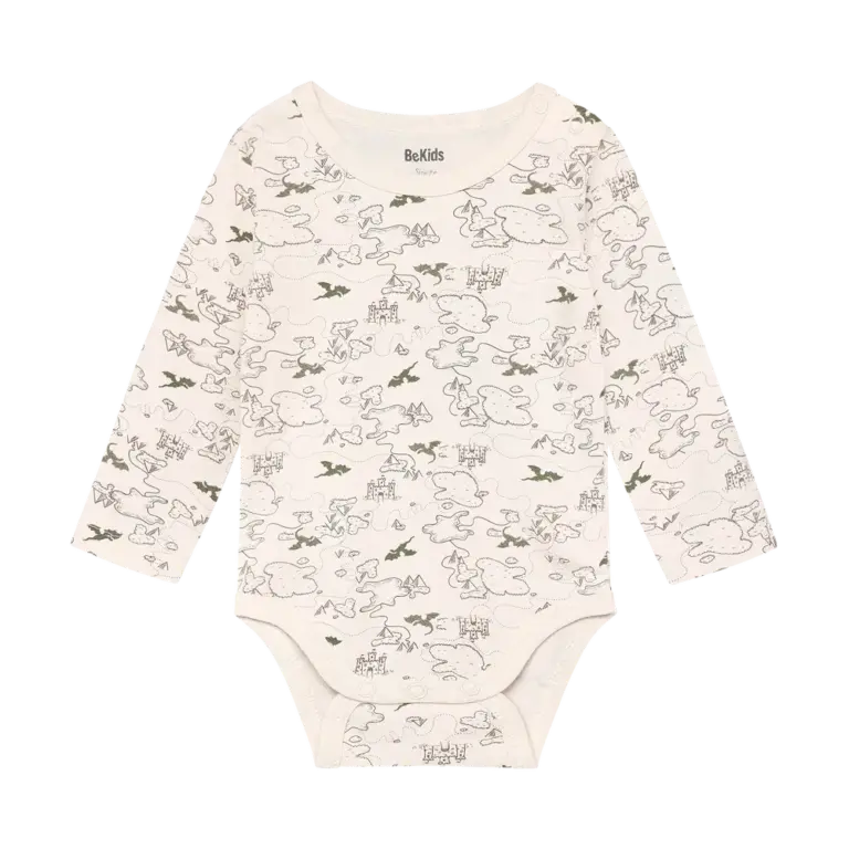 BeKids Langærmet Body - White Sand - 60