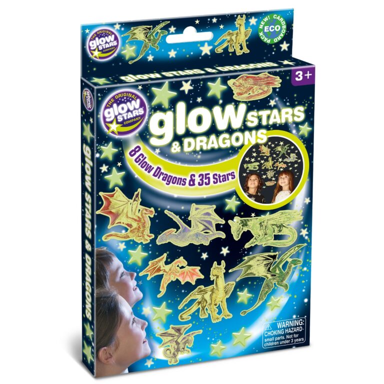 Brainstorm | Glow - Drager + stjerner, 43 dele