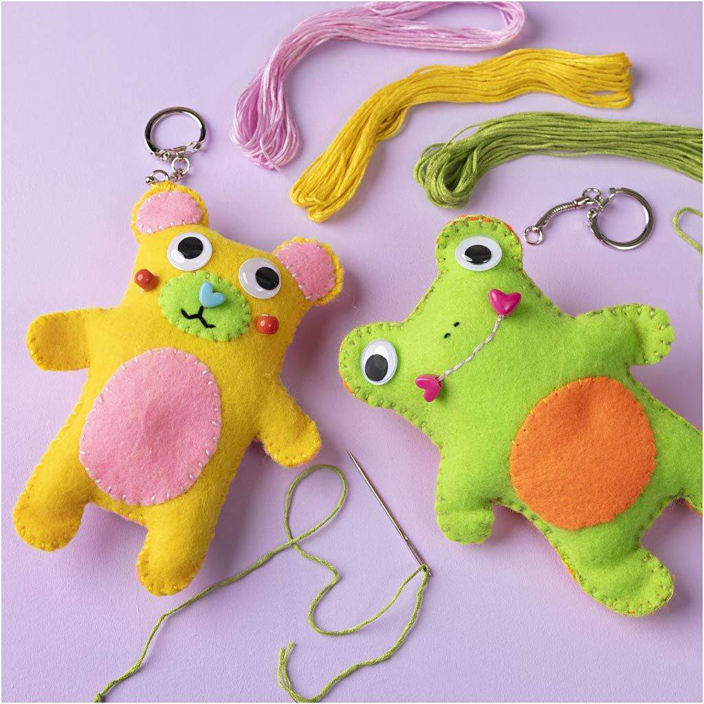 Creativ Company | Syning for begyndere - Bamse-nøgleringe