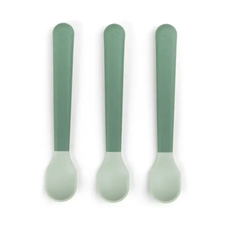 Done By Deer Foodie Easy-Grip Babyske 3-pak - Grøn
