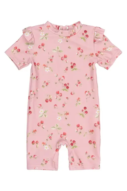 Em Badedragt - Misty Rose Strawberry AOP - 98/104