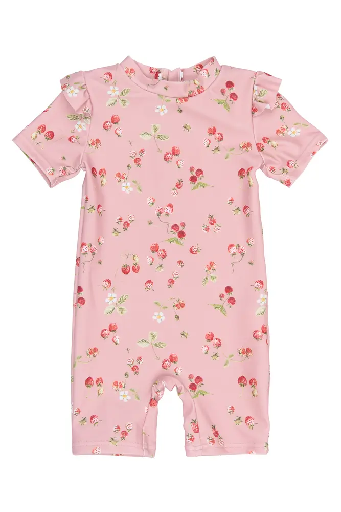 Em Badedragt - Misty Rose Strawberry AOP - 98/104