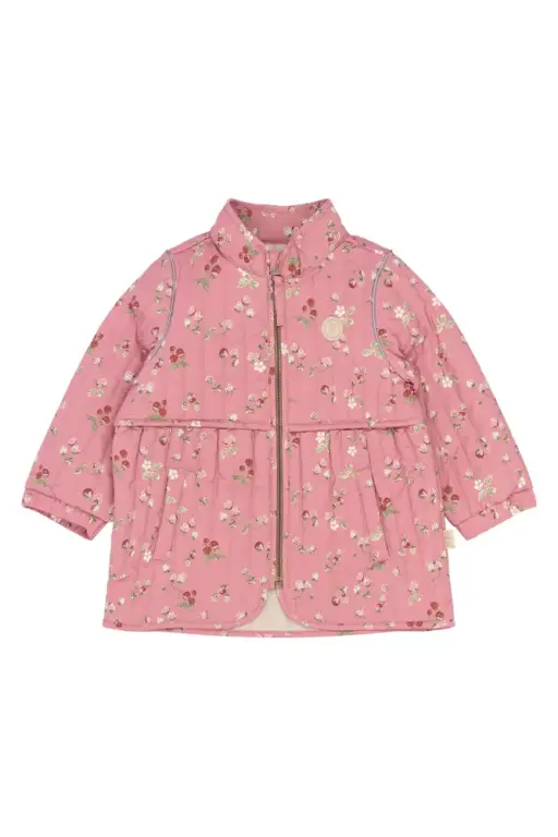 Ever Termo Jakke - Dusty Rose Strawberry AOP - 104 CM