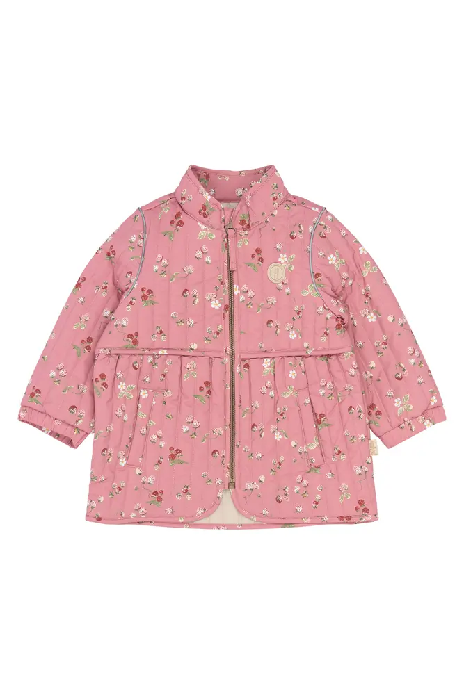 Ever Termo Jakke - Dusty Rose Strawberry AOP - 104 CM