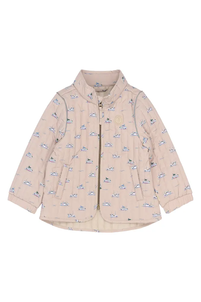 Ever Termo Jakke - Oxford Tan Boat AOP - 86 CM