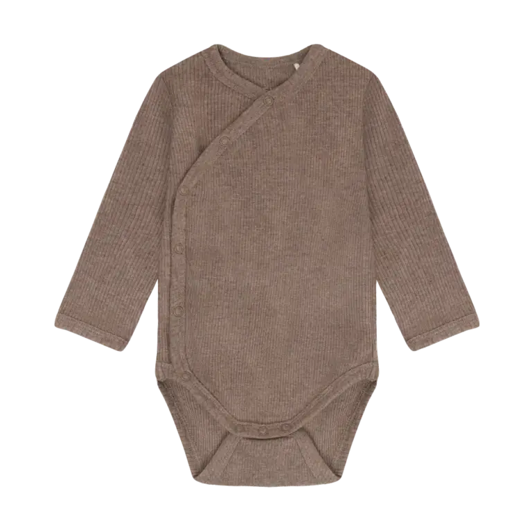 Fixoni Langærmet Wrap Body Rib - Mountain Trial Melange - 68