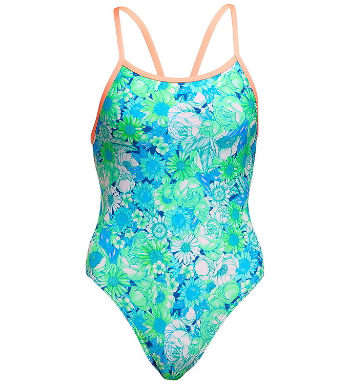 Funkita Badedragt - Single Strap - Green Green Grass