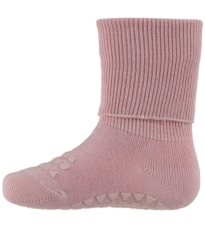 GoBabyGo Skridsikre Strømper - Uld - Rose Blush GoBabyGo Skridsikre Strømper - Uld - Rose Blush